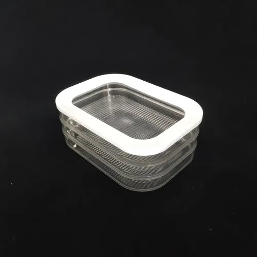 3 Contenedores Hermeticos Para Cecinas Y Queso - Norplat Blanco