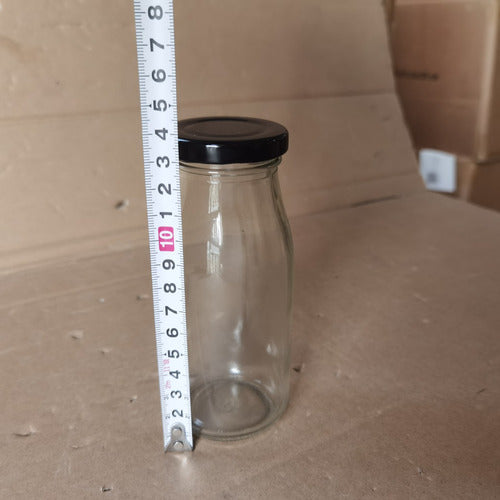 Botella De Vidrio 250cc Con Tapa Incluida (pack 40 Unidades)
