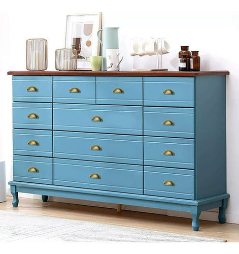 Set 12 Tiradores Para Muebles Cocina Cajón Manilla - Norplat - Bronce