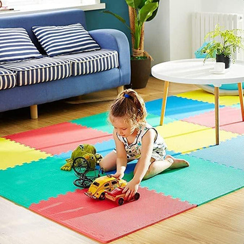 Set 8 Pisos Puzzle Alfombra Goma Eva Antigolpe 60x60 Norplat