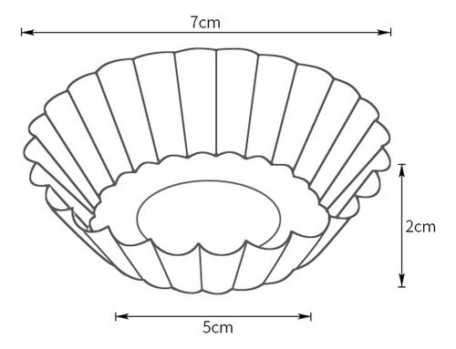 Set 24 Molde Mini Tartaleta Moldes Tarta Coctel Flor Norplat Plateado