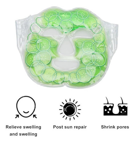 Compresa Facial Compresas Gel Frio Calor Migraña - Norplat 05 - Pepino