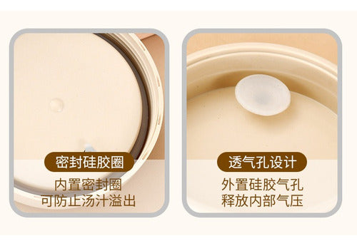 Termo Comida Acero Inoxidable 500ml Con Cuchara - Norplat Blanco