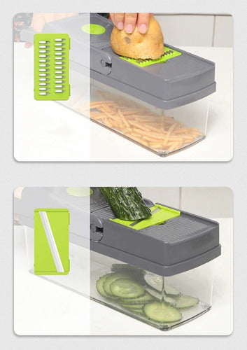 Rallador Picador Cortador Fruta Verdura Multi 14in1 Norplat