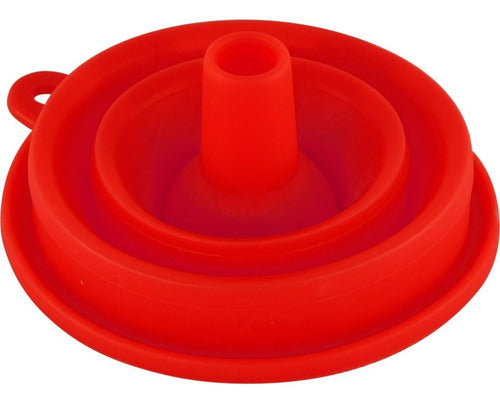 Embudo De Silicona Para Llenar Botellas - Cukin Rojo