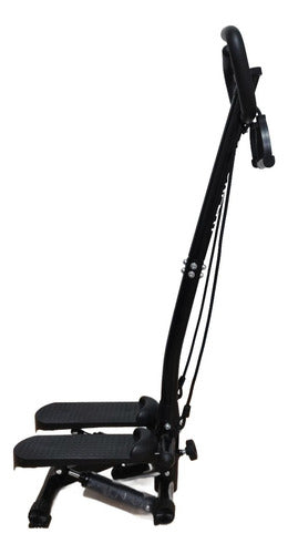 Mini Stepper Eliptica Hidraulico Banda Resistencia - Norplat Negro