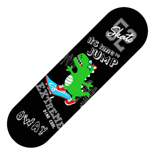 Tabla Skate Skateboard Madera Arce 7 Láminas 32'' - Norplat Dino B25