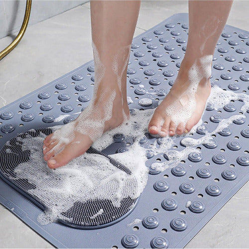 Goma Antideslizante Ducha Norplat Piso De Tina Baño 50×80cm Gris Oscuro