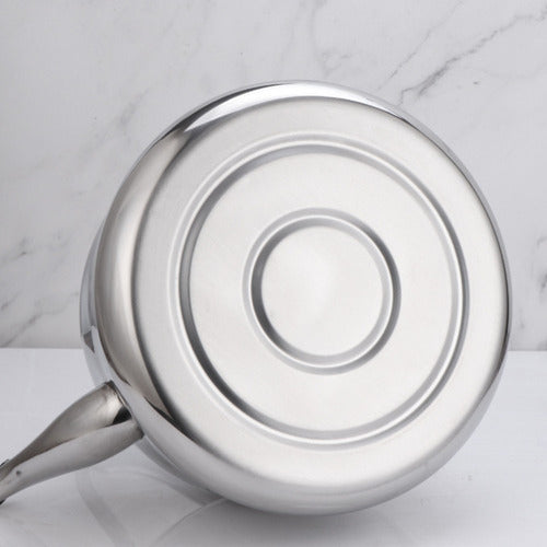 Tetera 3 Litros Acero Inoxidable Para Toda Encimera - Cukin Plateado