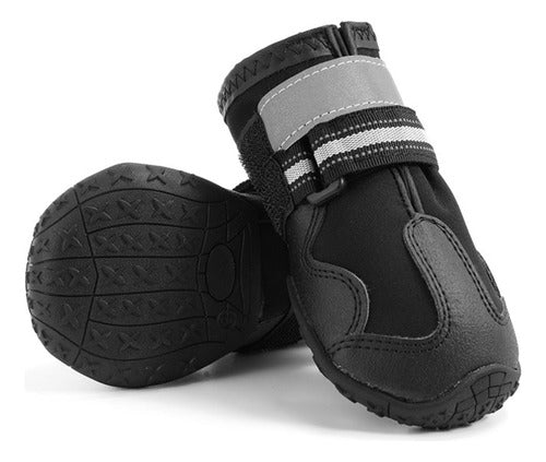  Zapato Zapatilla Camping Perro Antideslizantes Impermeable  2 - Negro