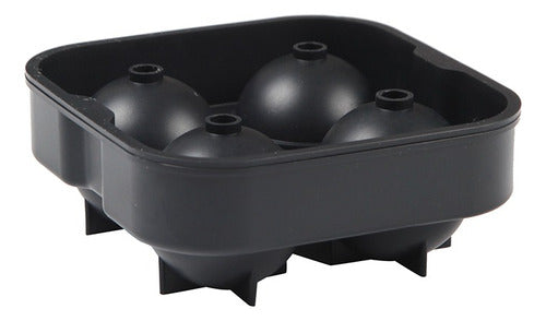 Molde De Silicona Para Bolas De Hielo 4.5 Cm - Cukin Negro