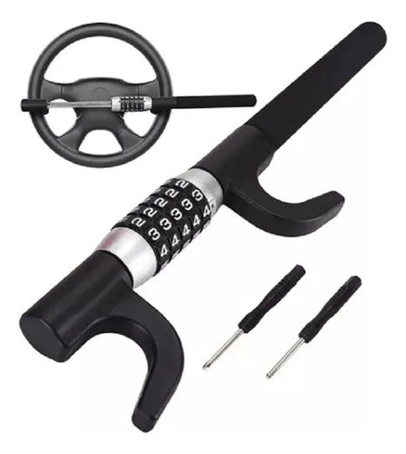 Traba Volante Auto Con Clave Bloqueo Antirrobo - Norplat