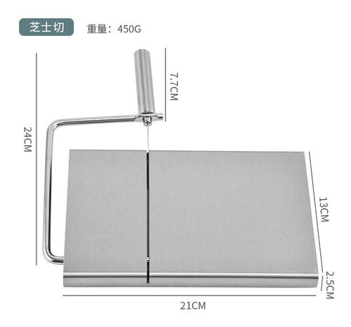 Tabla Cortador De Queso Multifuncional Acero Mantequilla