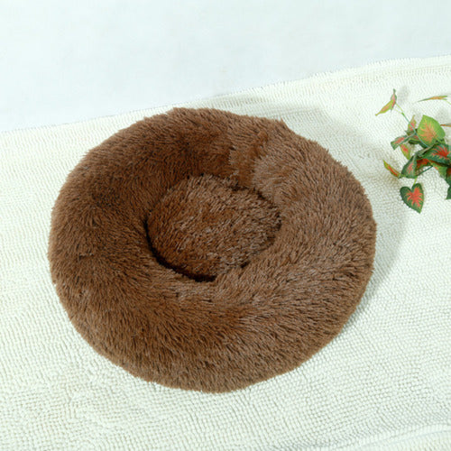 Cama Mascotas Perros Grandes Antiestres 80cm Talla Xl - Wuf Marrón