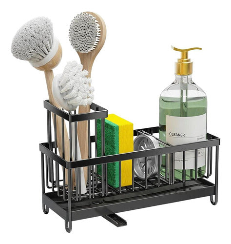 Porta Esponja Organizador Lavaplatos Escurridor - Norplat Negro