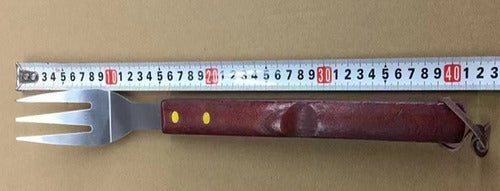 Set Parrillero Para Asado Cuchillo Tenedor Acero Inoxidable