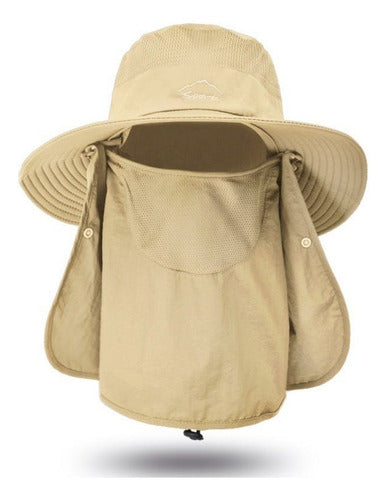 Sombrero Boonie Legionario Ala Ancha Protección Sol Norplat Caqui 57-63cm