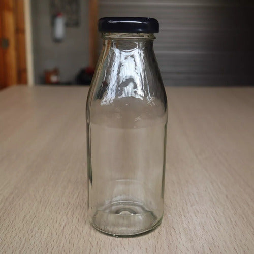 Botella De Vidrio 250cc Con Tapa Incluida (pack 40 Unidades)