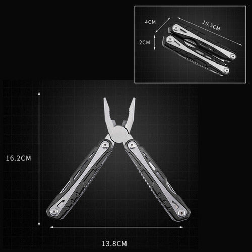 Alicate Norplat Multifuncional Universal Cortante 14 En 1 Azul
