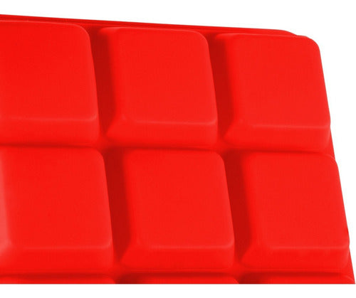 Cubetera De Silicona Para 21 Cubos De Hielo - Cukin Rojo