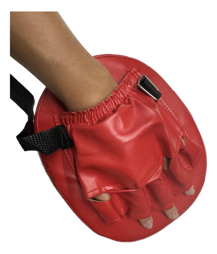 Focos Karate Boxeo Manopla Entrenamiento Almohadilla Norplat Rojo