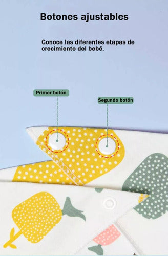 Pack 8 Bandanas Baberos Impermeables Suave Algodón Cute Mixto Mixto Unica