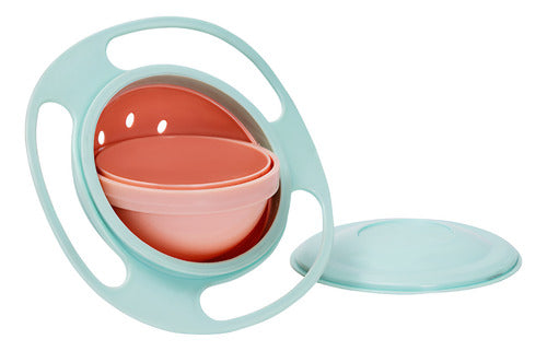 Plato Para Bebe Bowl Antiderrame Guagua Antivuelco - Norplat Verde Claro Lisa