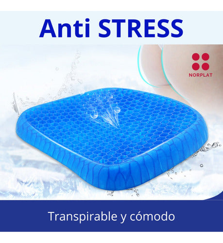 Cojin Silla Goma Gel Casa Auto Oficina Ergonómico - Ome Negro