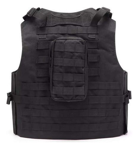Chalecos Tacticos Norplat Chaleco Tactico Ajustable Molle Negro L