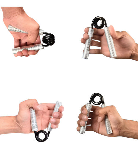 Hand Grip Resistencia Ejercicio Fortalecedor Muñeca Norplat Plateado