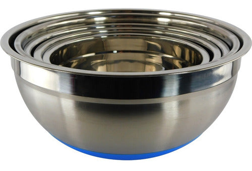 Pack De 5 Bowls Para Alimentos Herméticos - Colores Surtidos Plateado