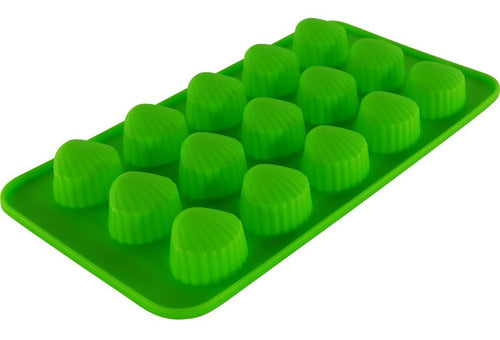 Molde De Silicona Con Forma De Ostion Para Chocolate - Cukin Verde