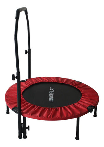 Trampolín Fitness Norplat Plegable 100cm 1m Cama Elastica Rojo
