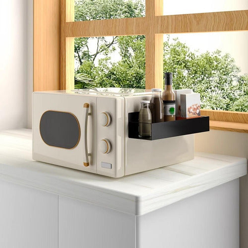 2 Estante Organizador Magnético Cocina Multiuso - Norplat Negro