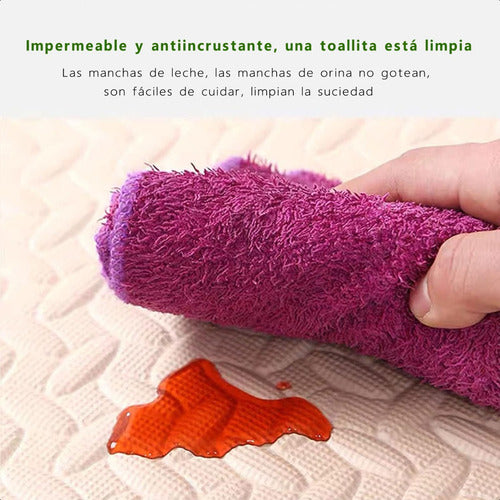 Set 8 Pisos Puzzle Alfombra Goma Eva Antigolpe 60x60 Norplat