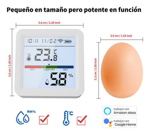 Termostato Higrómetro Inteligente  Wifi Tuya Smart - Norplat