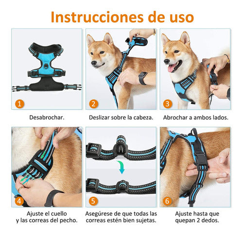 Norplat Pechera Perro Arnes Anti Tirones Reflectante Negro Xl Anti-tirones