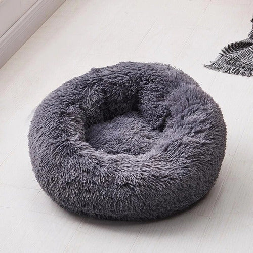 Cama Antiestrés Peluda Para Perros Y Gatos 50 Cm Originales