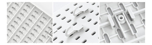 Organizador De Escritorio Pegado A La Pared - Norplat Blanco