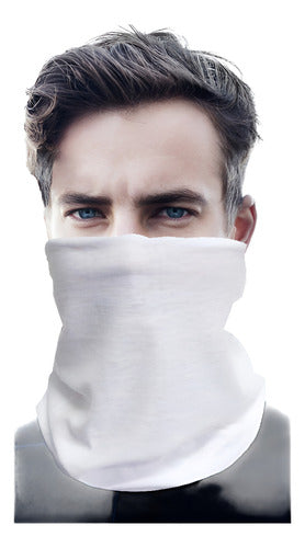 Bandanas Tubulares Sin Costuras Ancha Cuello Bufanda Gorro  Blanco Talle Unico