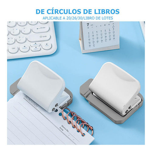 Anilladora Perforadora Espiralera 6 Agujero Metal - Norplat