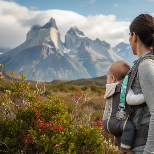 Set 10 Prendedor Sujetador Porta Chupetes Bebé 27cm Norplat Multicolor