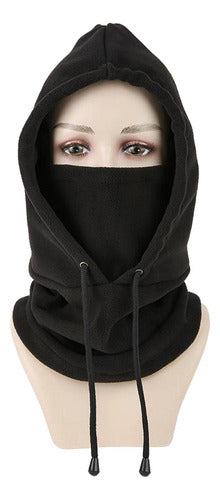 Gorro Pasamontañas Balaclava Polar 4 En 1 Outdoor - Norplat Negro Talle Único