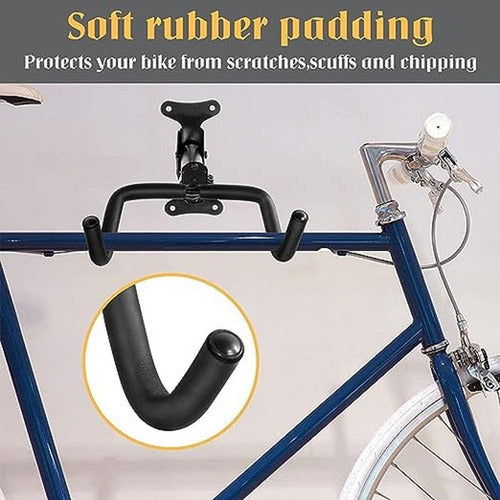 Porta Bicicletas Para Muralla Colgador De Bicicleta Norplat Negro