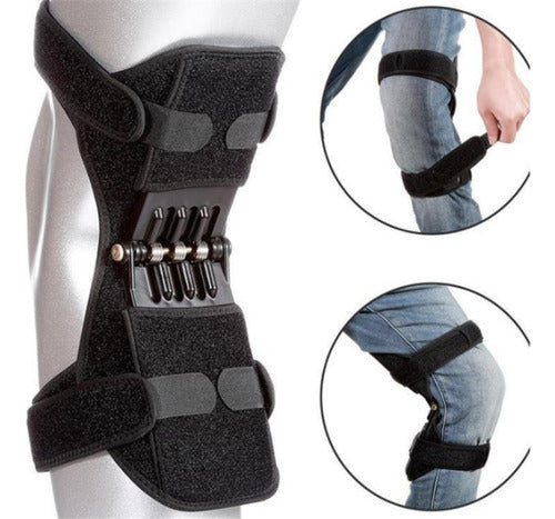 Rodillera X2 Bisagra Soporte Rotula Y Estabilidad - Med Negro M