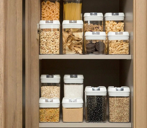 Pack De 7 Contenedores Para Alimentos Herméticos - Cukin Blanco