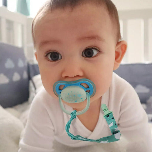 Set 10 Prendedor Sujetador Porta Chupetes Bebé 27cm Norplat Multicolor