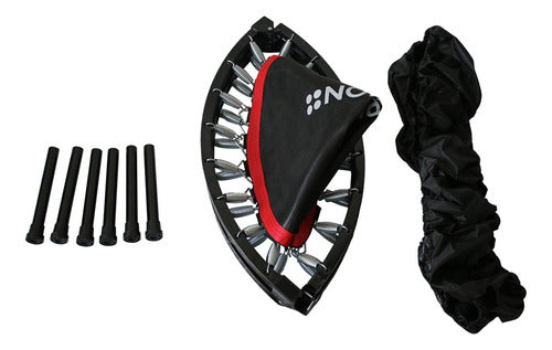 Trampolín Fitness 100cm Plegable Cama Elástica - Norplat Negro