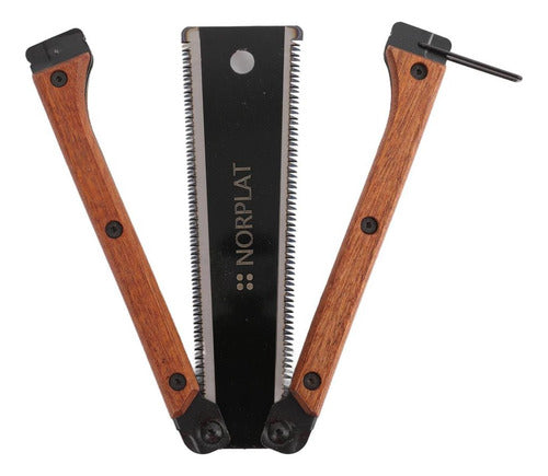 Sierra Japonesa Serrucho Portátil Plegable 30cm - Norplat Marrón