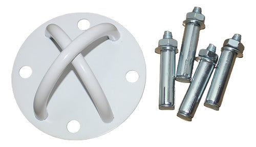 Norplat Anclaje Pared Techo Saco Boxeo Soporte Resistente Blanco